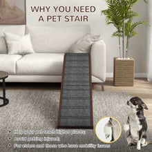 PawHut Dog Ramp for Bed - Non-Slip Carpet Pet Ramp - Purrfect Pet Haven