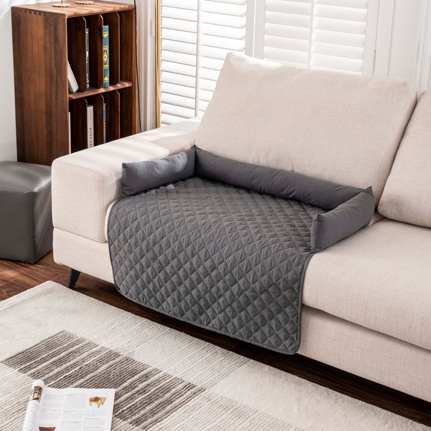 Waterproof Pet Mat with Side Bolsters - Furniture Protector Cover