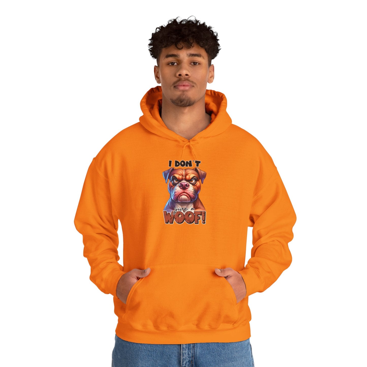 Fun Dog-Themed Unisex Hoodie - "I Don't Give a Woof" | Purrfect Pet Haven