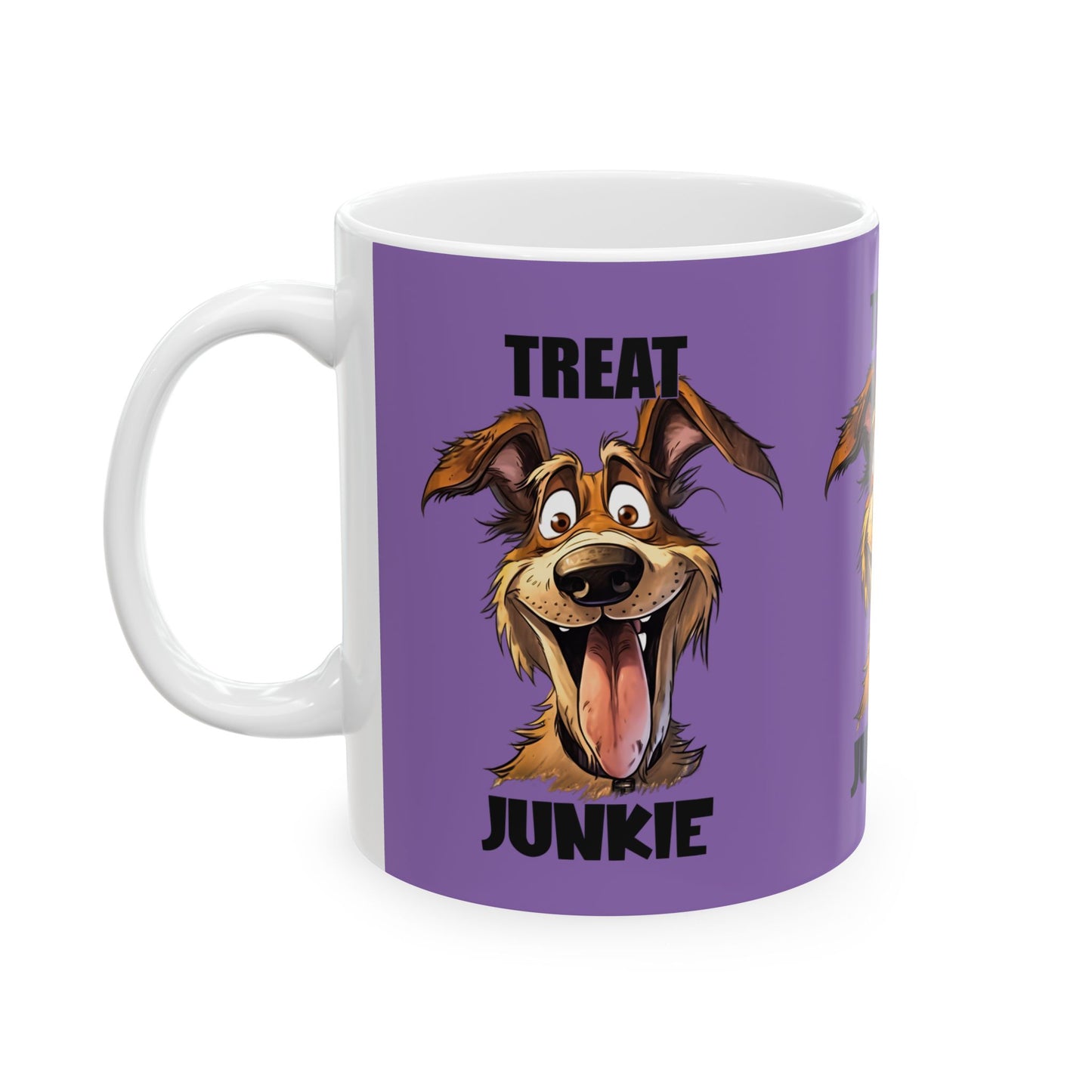 Funny Dog Lover Mug - 'Treat Junkie' - Perfect Gift for Pet Owners | Purrfect Pet Haven
