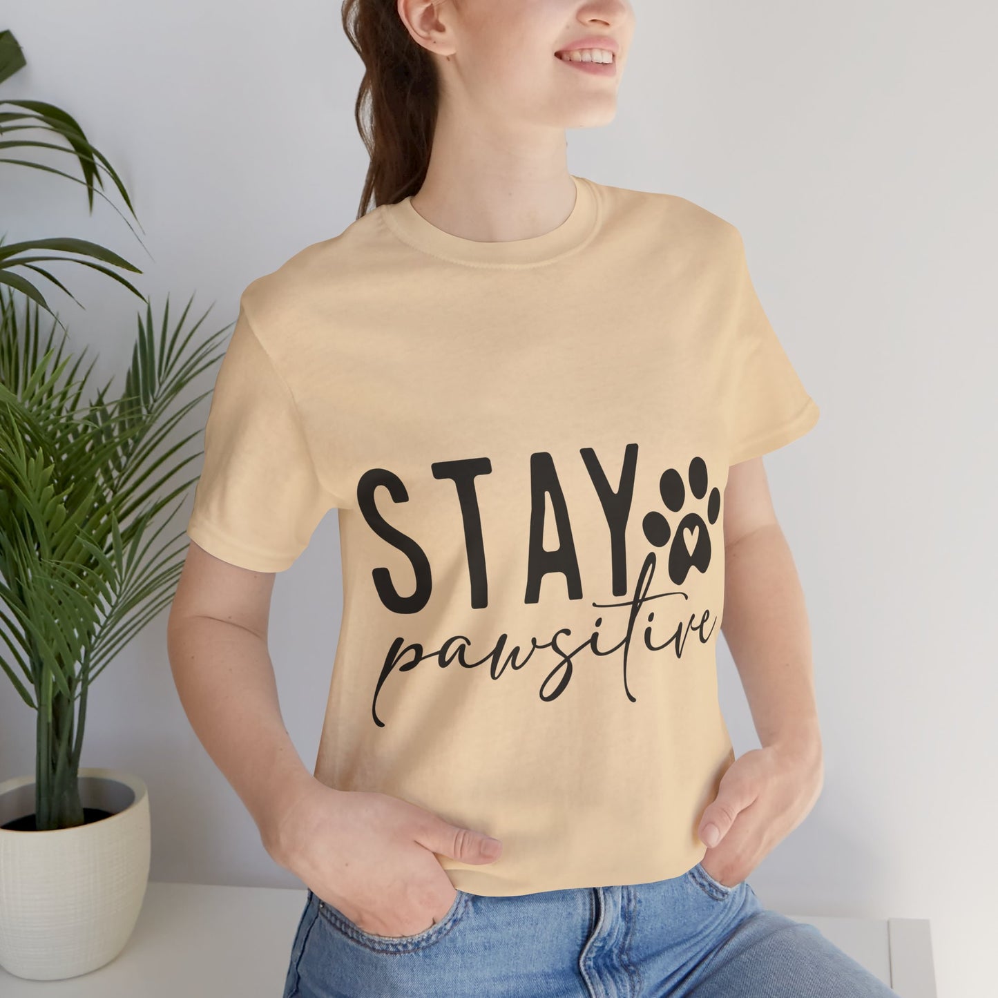 Stay Pawsitive Unisex Tee
