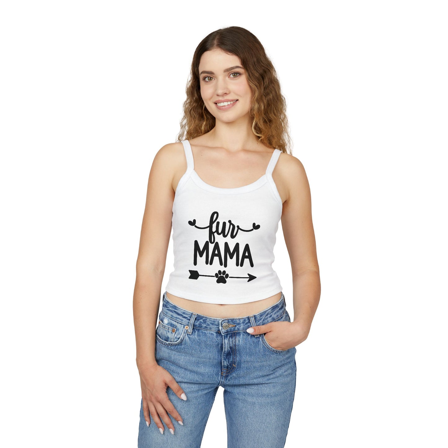 Fur Mama Spaghetti Strap Tank Top - Perfect for Dog Moms