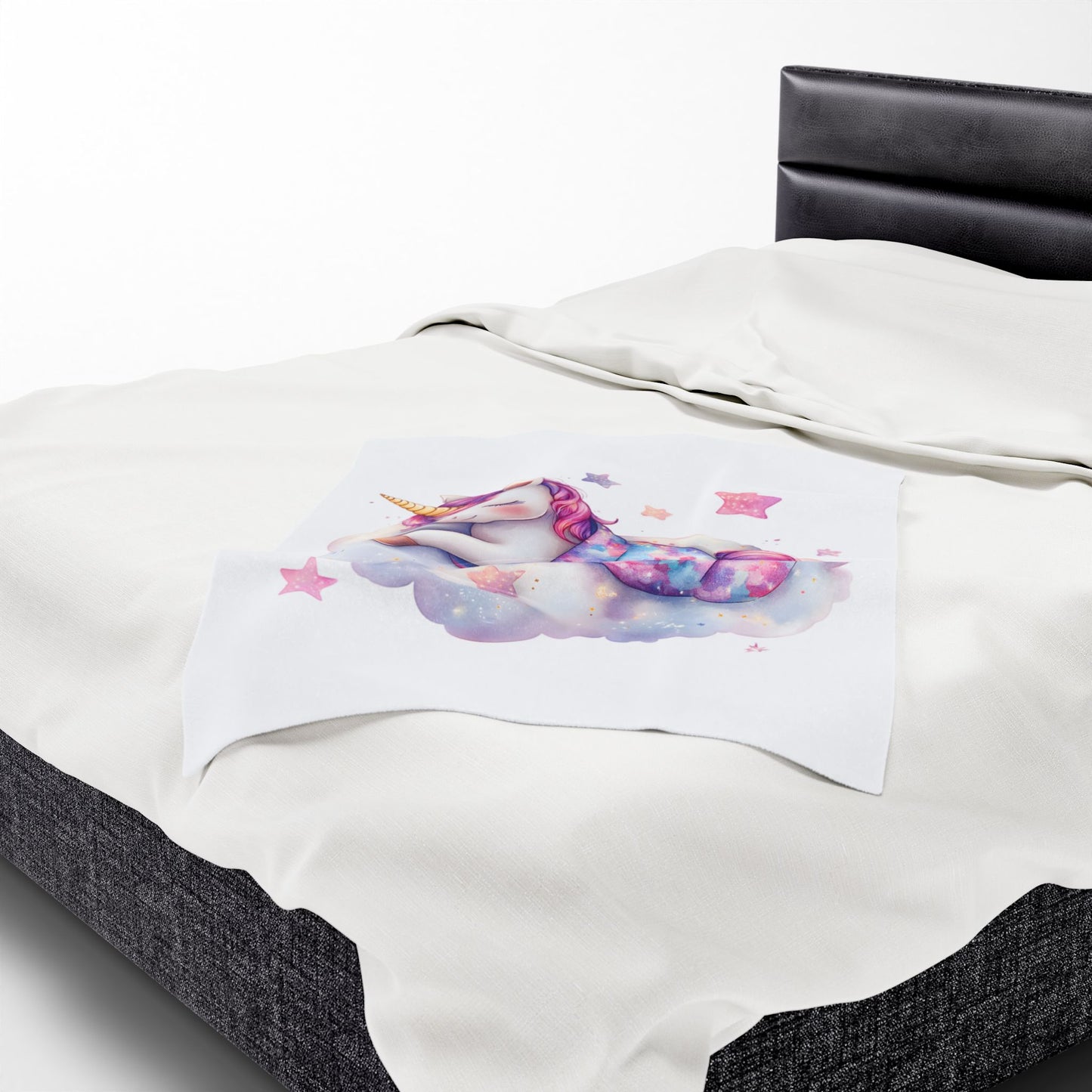 Dreamy Unicorn Velveteen Plush Blanket | Cozy Soft Throw for Kids & Nursery Decor
