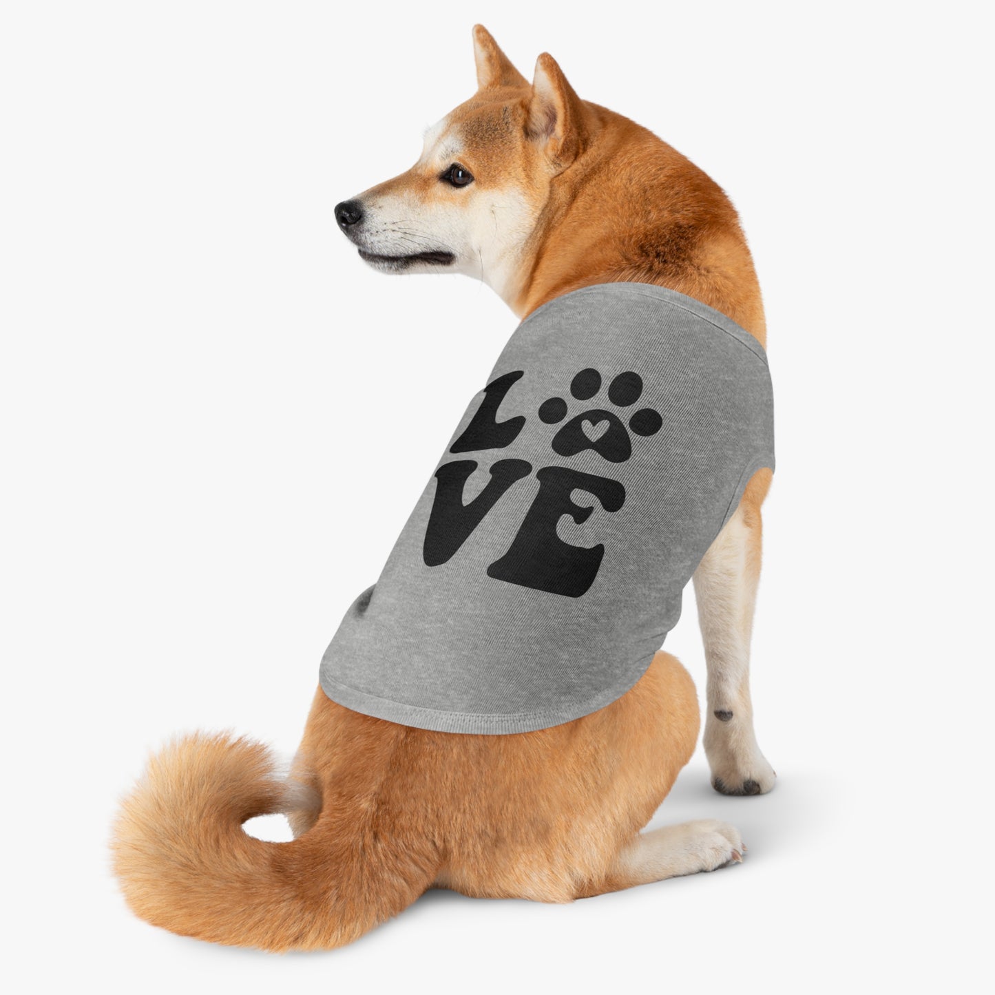 Cute Pet Tank Top - 'Love' Design for Dogs and Cats