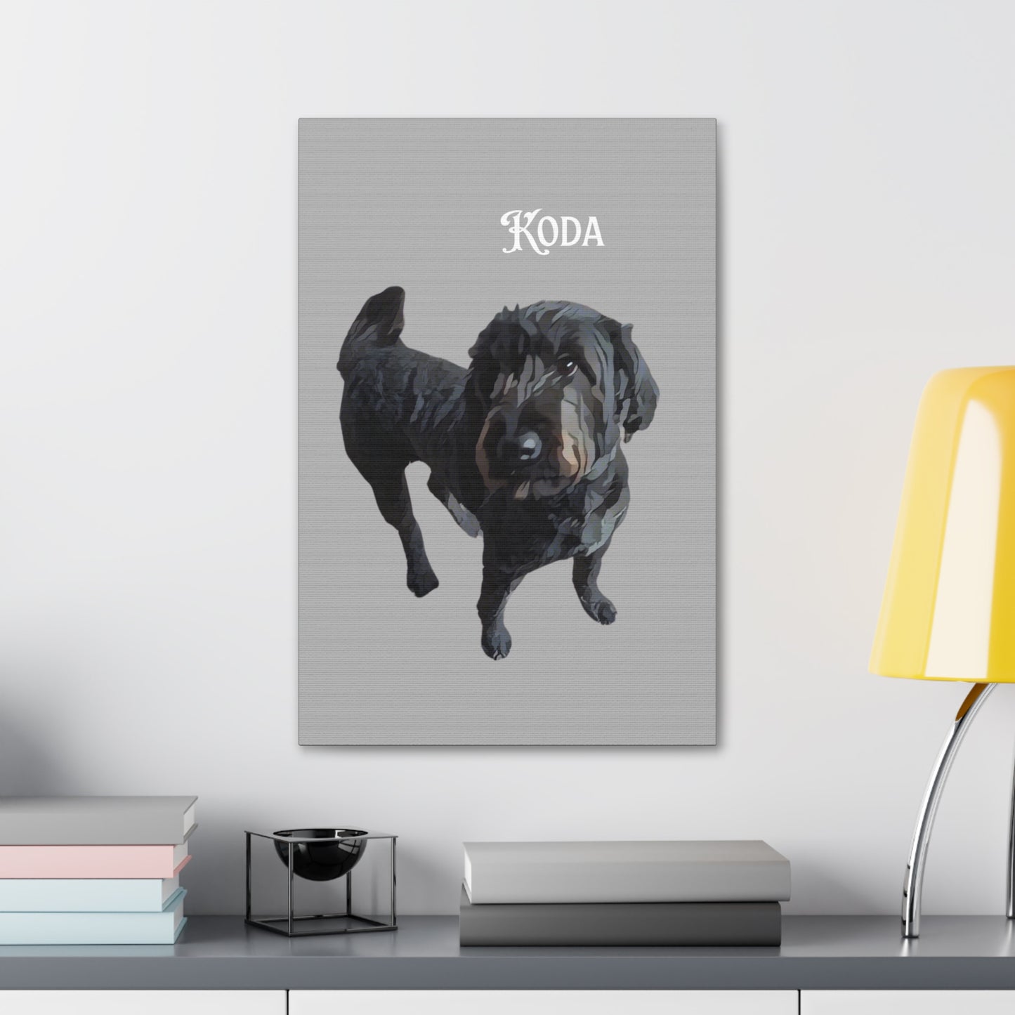 PAW-sonalized Light Grey Canvas Print | Upload Photo~Choose size | Purrfect Pet Haven
