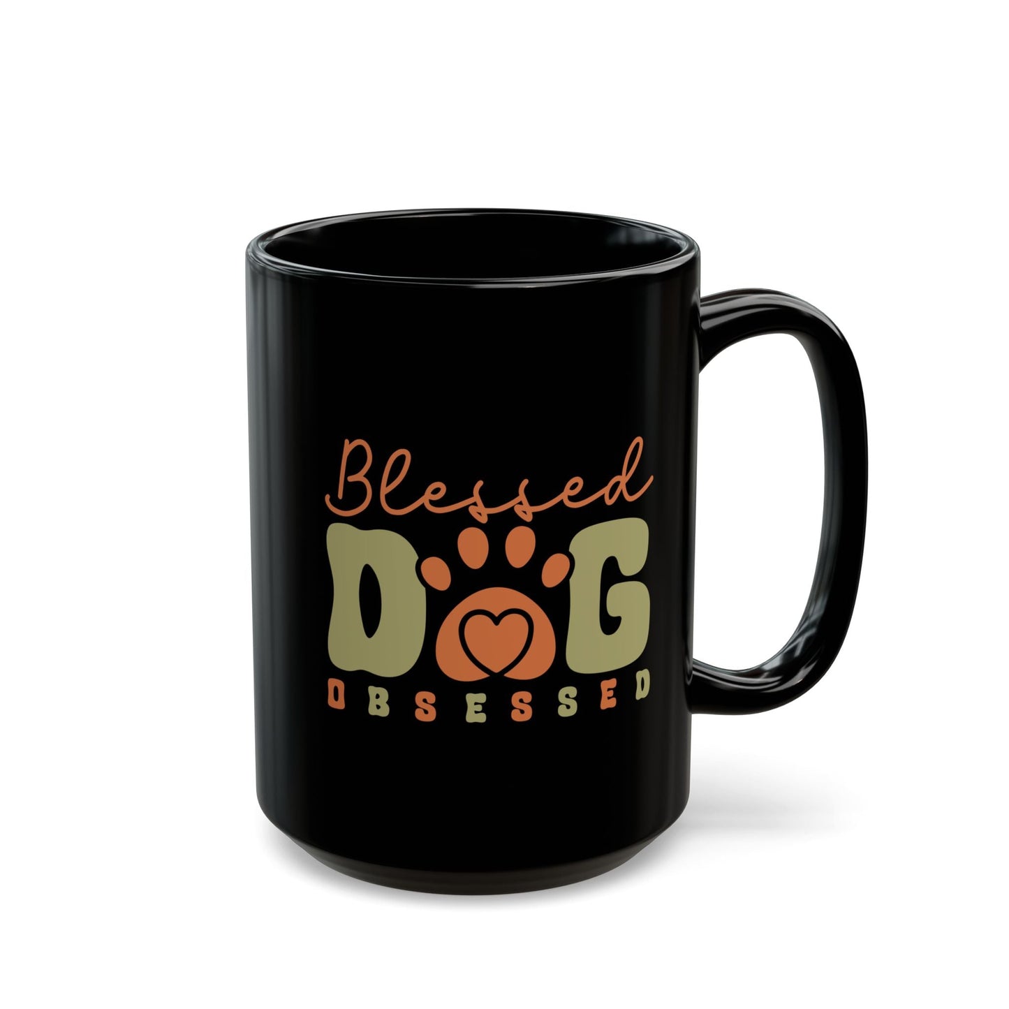 Blessed Dog Obsessed Black Mug - Perfect Gift for Dog Lovers | Purrfect Pet Haven