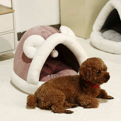 Pet Tent Cave Bed For Cats Small Dogs - Comfortable Pet Sleeping Bed