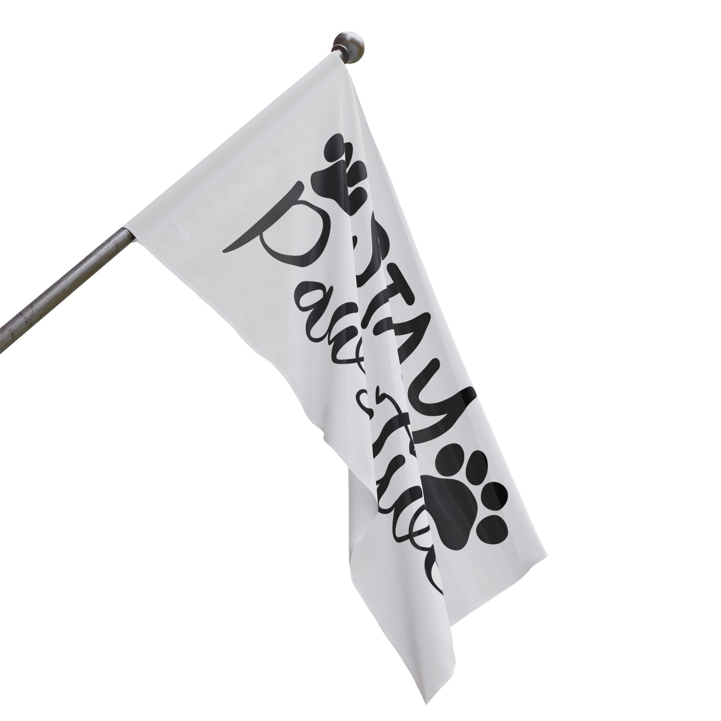 Paw Print Flag - Stay Pawsitive Home Decor