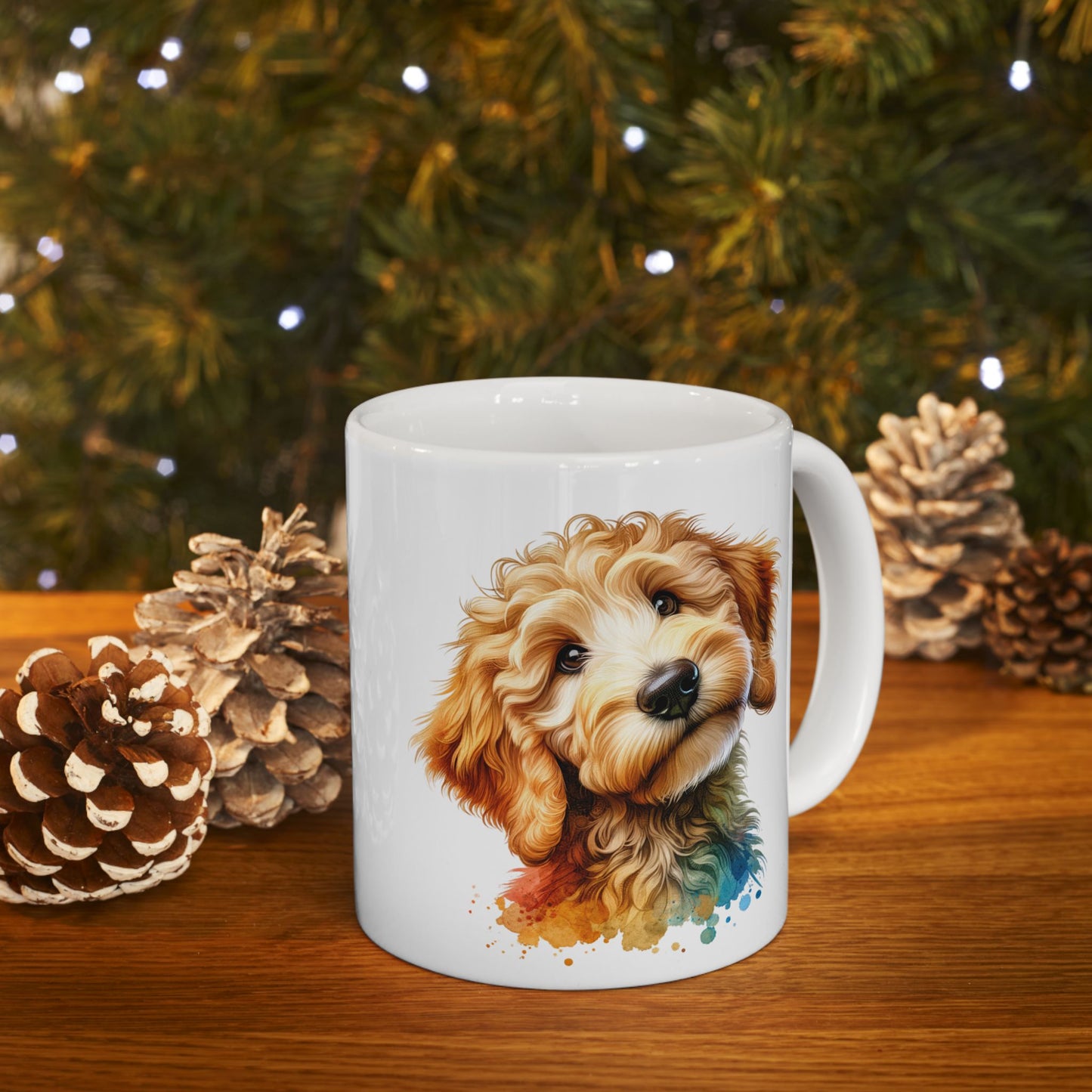 Cute Goldendoodle Dog Lovers Ceramic Mug - 11oz & 15oz - Perfect Gift for Doodle Owners