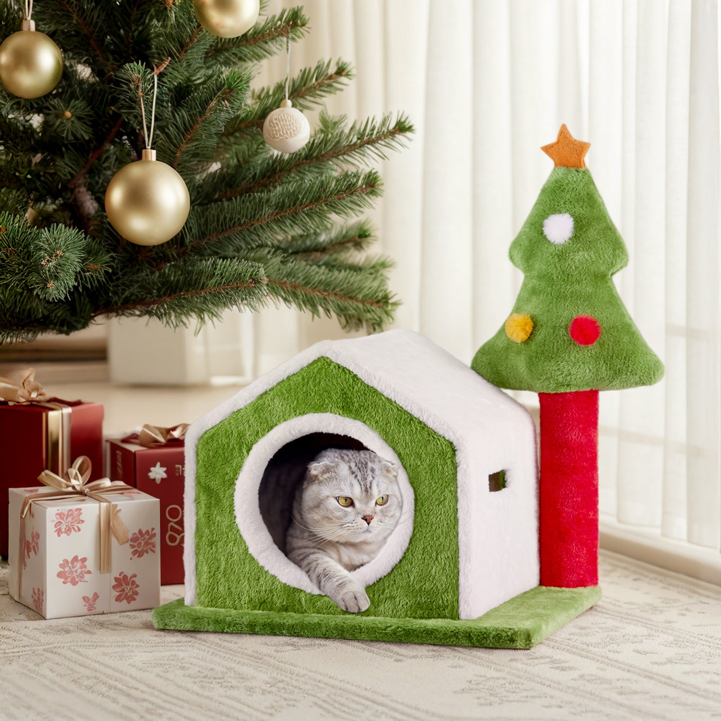 Cat House Christmas Tree - Cat Climbing Frame