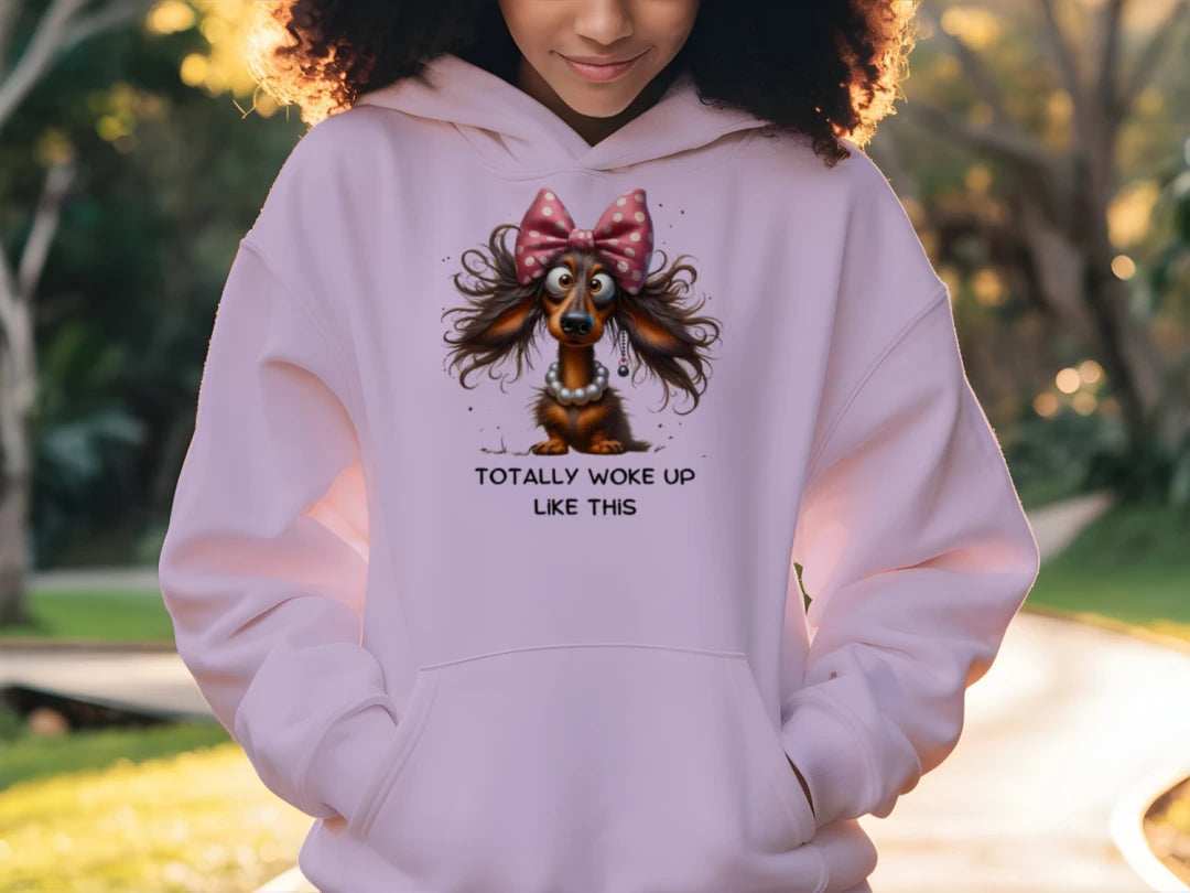 Funny Dog Hoodie - Woke Up Like This Sweatshirt - Purrfect Pet Haven