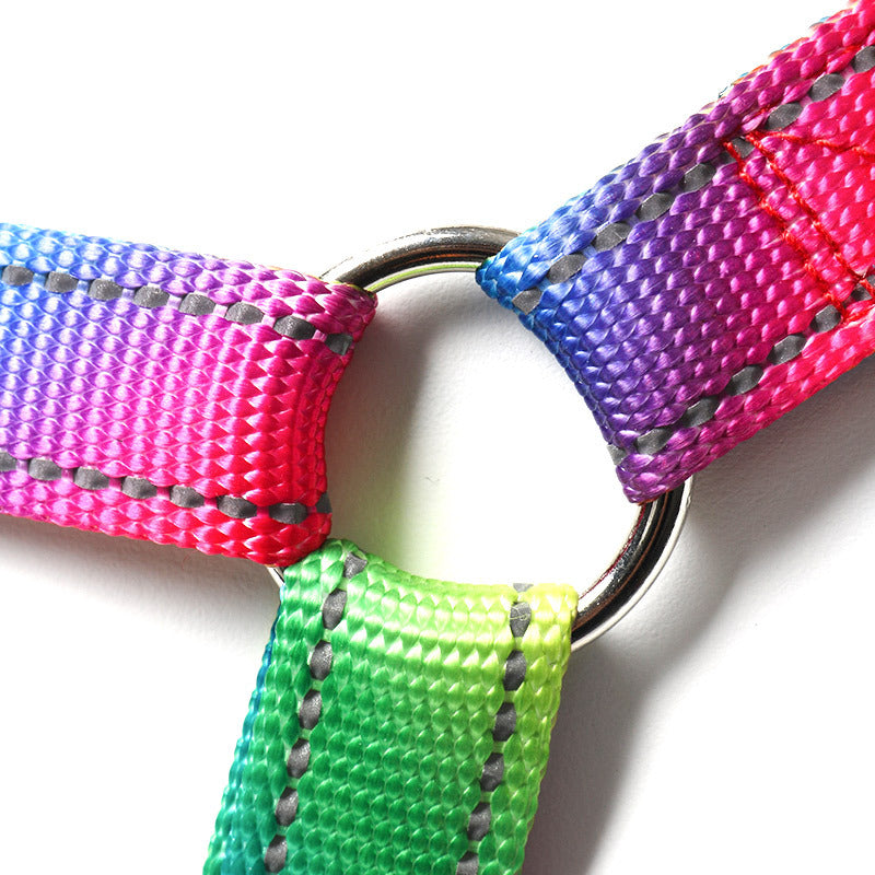 Creative Color Dog Leash Pet Vest Harness