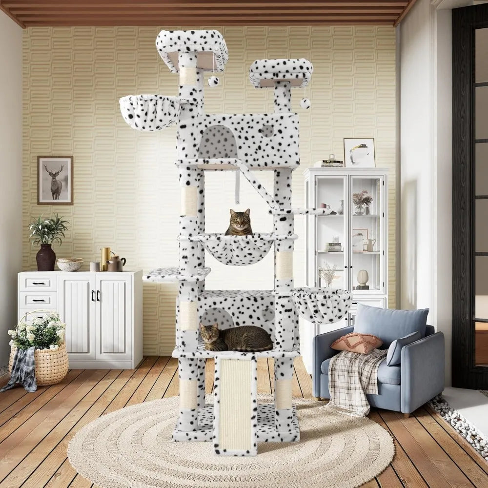 81 Inch Tall Cat Tree Tower - Multi-Level