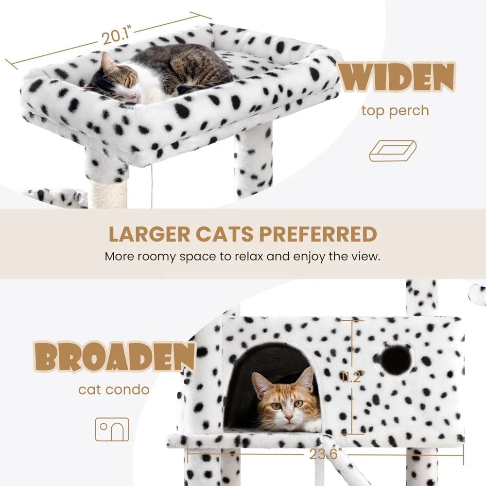 81 Inch Tall Cat Tree Tower - Multi-Level