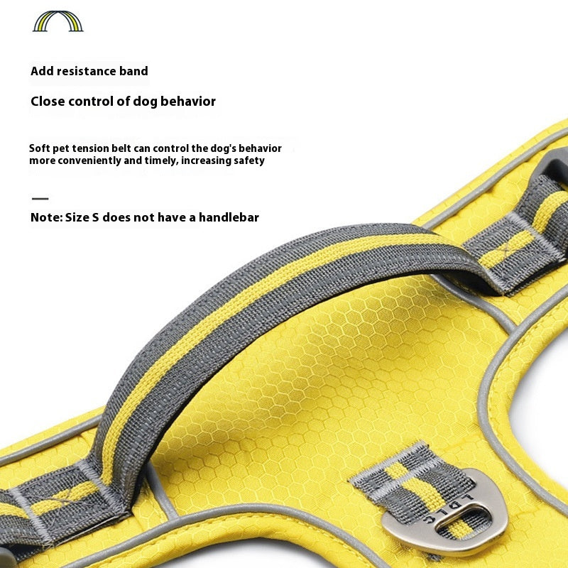Traction Strap Shock Absorption Comfortable Night Vision Reflective Pet Harness