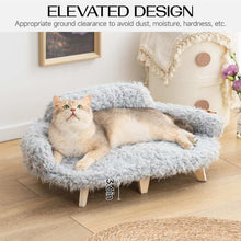 Grey Modern Elevated Pet Bed - Wooden