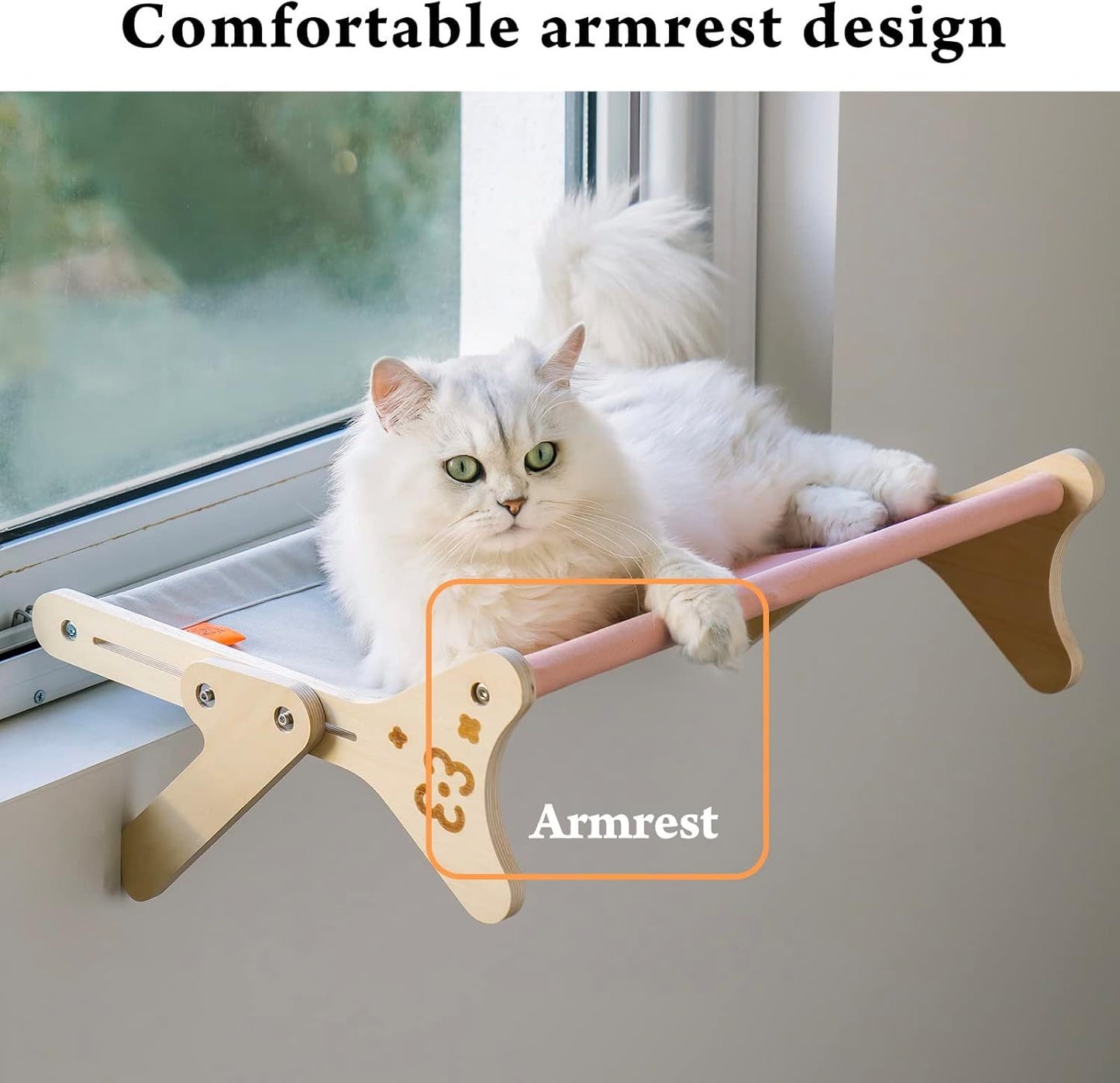 Cat Window Perch & Hammock - Adjustable 2-in-1 Sunbathing Seat For Indoor Cats
