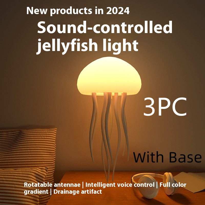 Portable LED Jellyfish Mood Lamp - Smart Night Light - Purrfect Pet Haven
