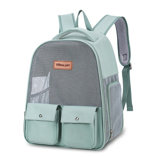 Pastel Color Breathable Large Capacity Foldable Pet Bag Backpack