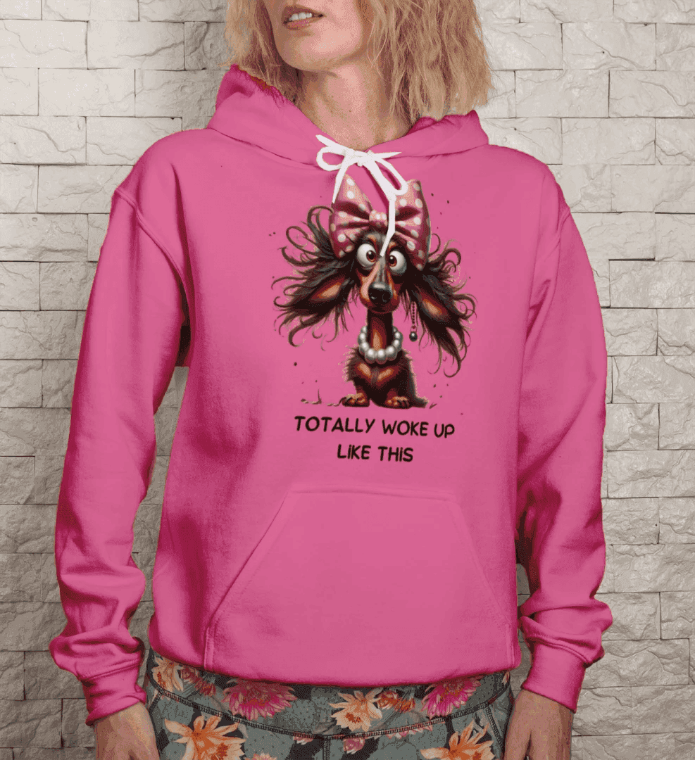 Funny Dog Hoodie - Woke Up Like This Sweatshirt - Purrfect Pet Haven