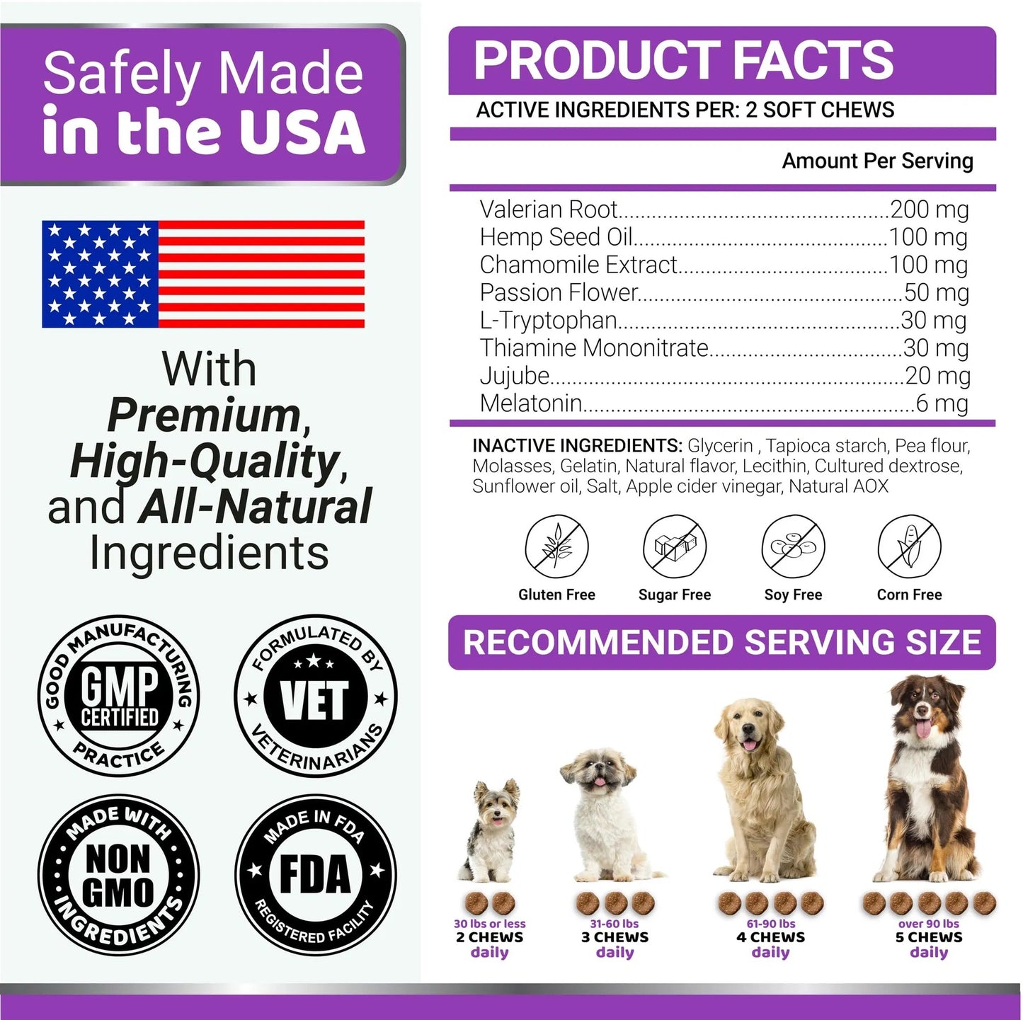 Do Not Sell On Amazon Melatonin Calming Chews For Dogs 170 Chews Dog Stress And Anxiety Relief