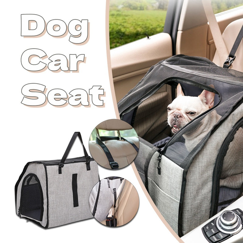 Portable Foldable Car Pet Cage - Waterproof Dog Travel Seat