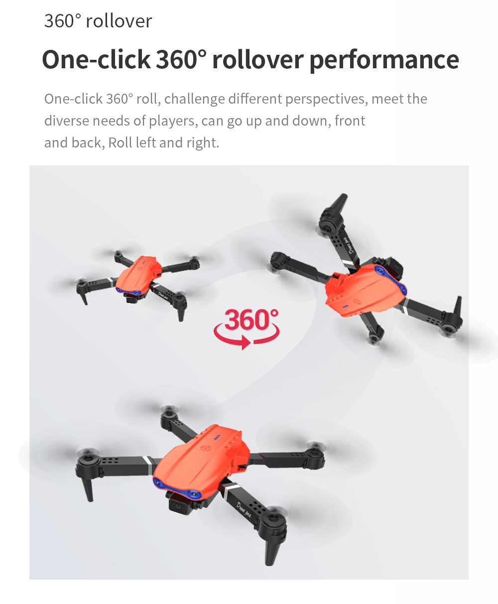 E99 Smart Pet Photography Drone - Foldable RC Camera with Real-Time Video