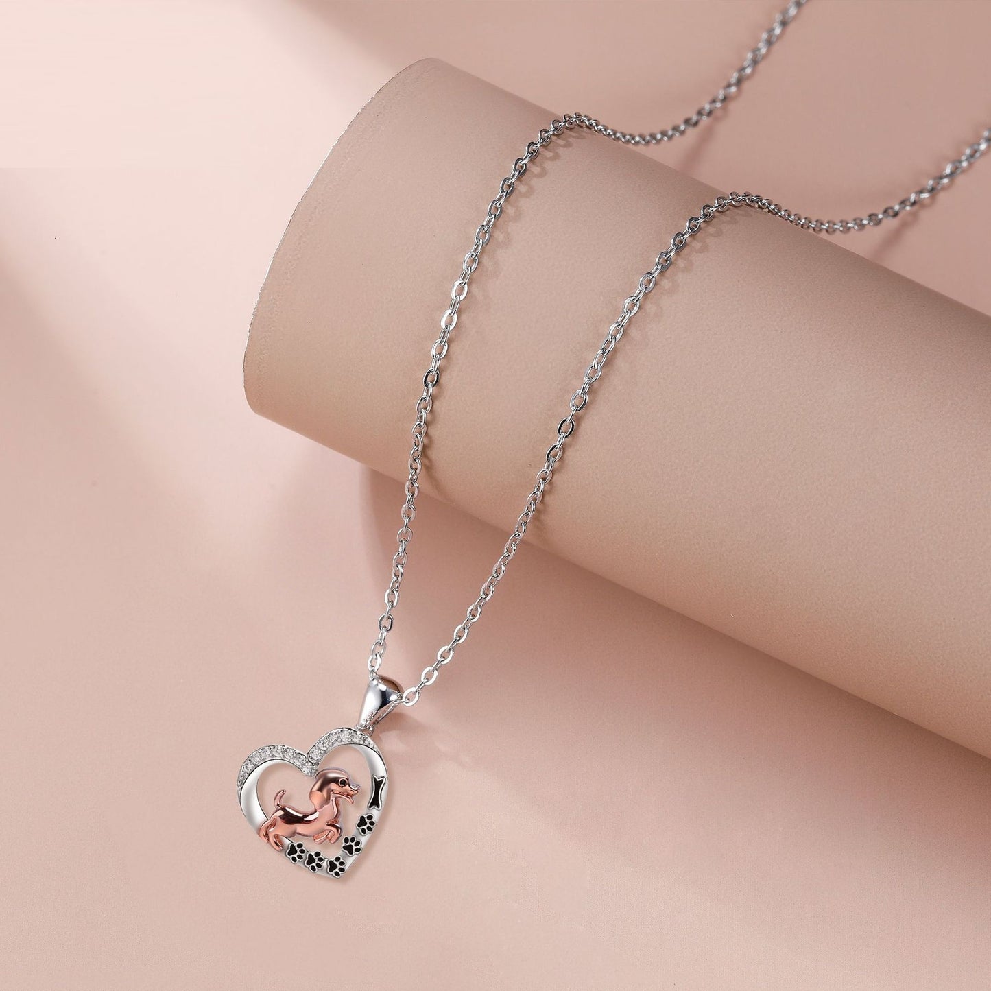 Love Pendant Pet Dog Dog Necklace Female