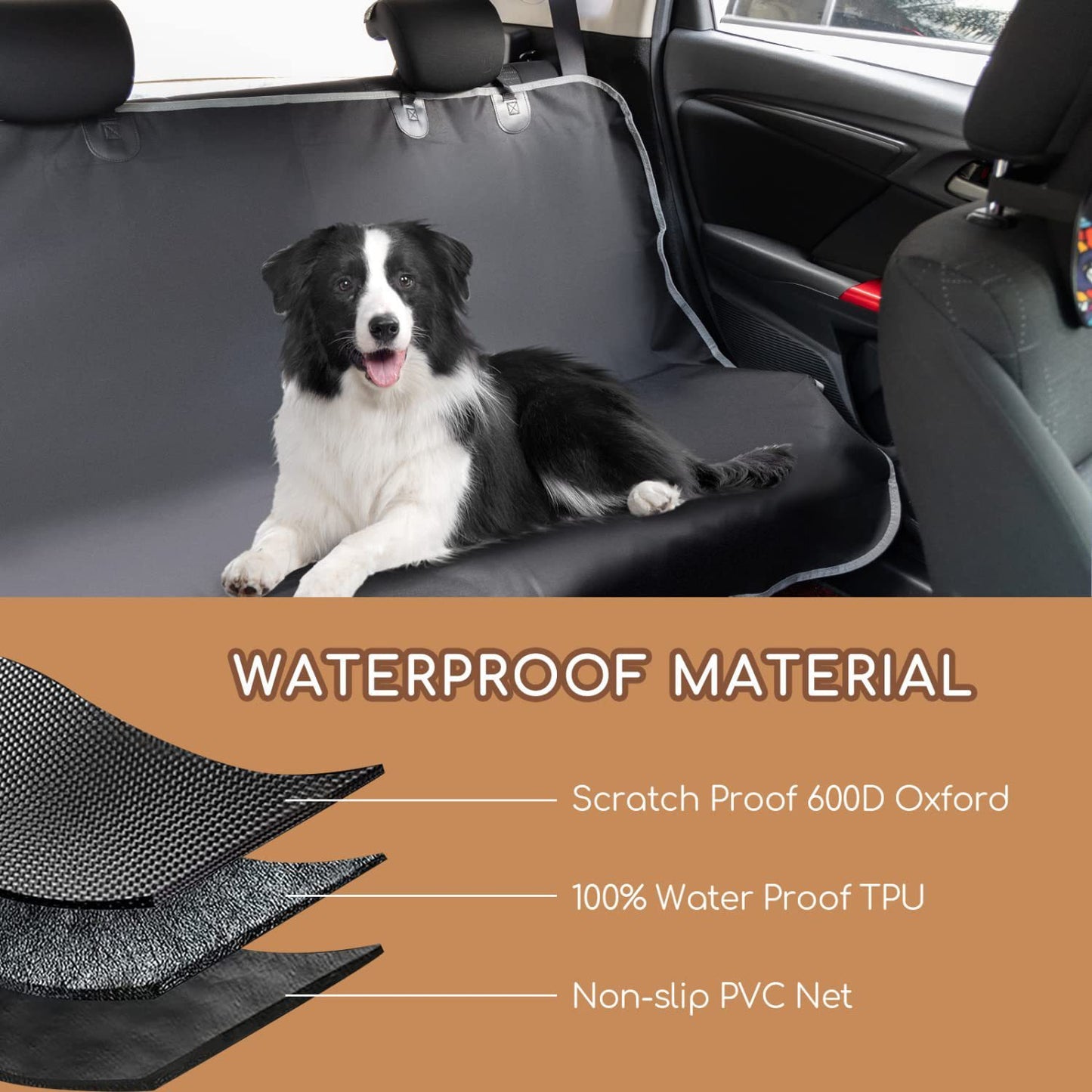 Waterproof Hard-wearing Oxford Cloth Automotive Pet Pad Car Seat Cover
