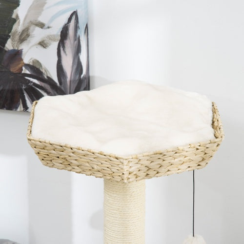 47 Inch Cat Tree Activity Center - Natural