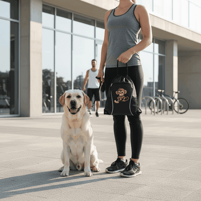 Monkey Drawstring Bag - Fun Cinch Pack for Pet Lovers - Purrfect Pet Haven