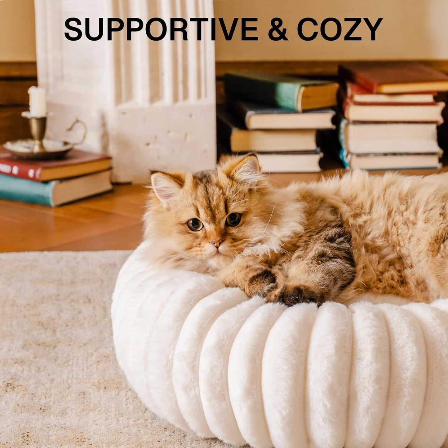 Donut Dog Bed - Calming Round Fluffy