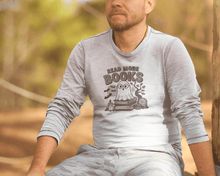 Read More Books Cute Ghost Orange Long Sleeve Shirt - Bookworm Halloween Tee - Purrfect Pet Haven