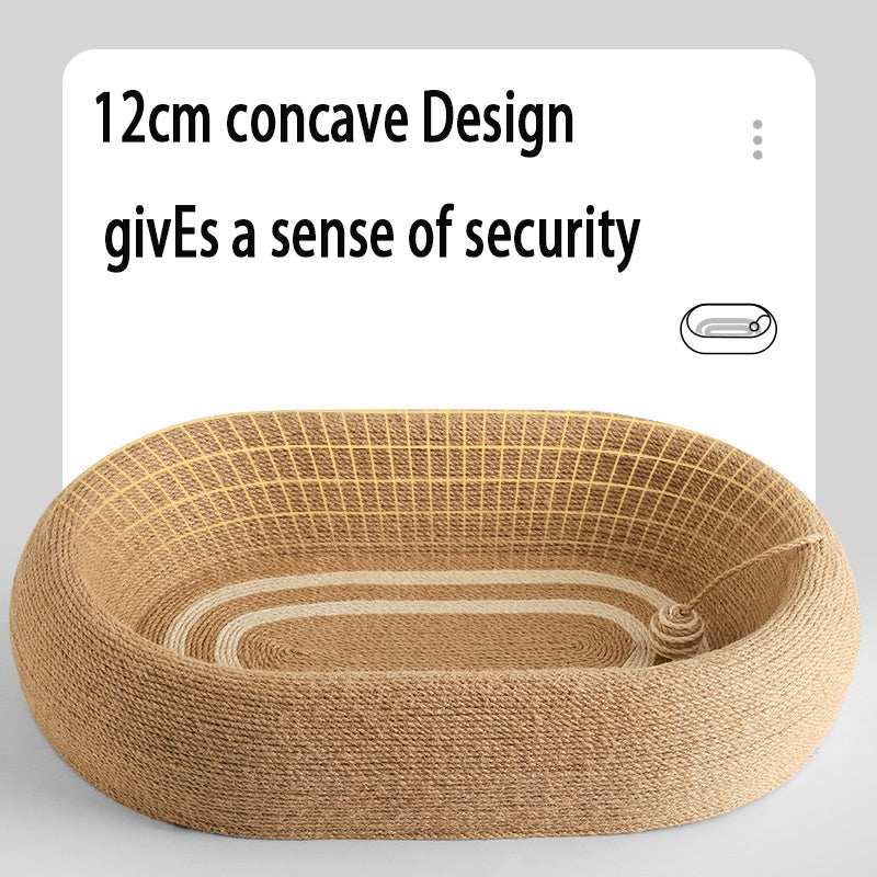 Large Space Sisal Cat Scratching Board Cat Bed - Purrfect Pet Haven