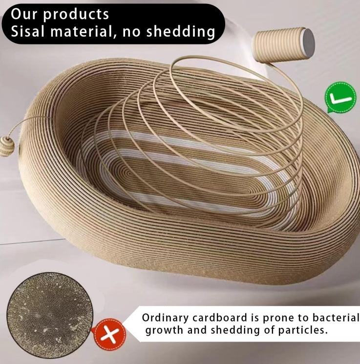Wefulfil Cat Scratching Board made of durable sisal material with no shedding and antibacterial properties