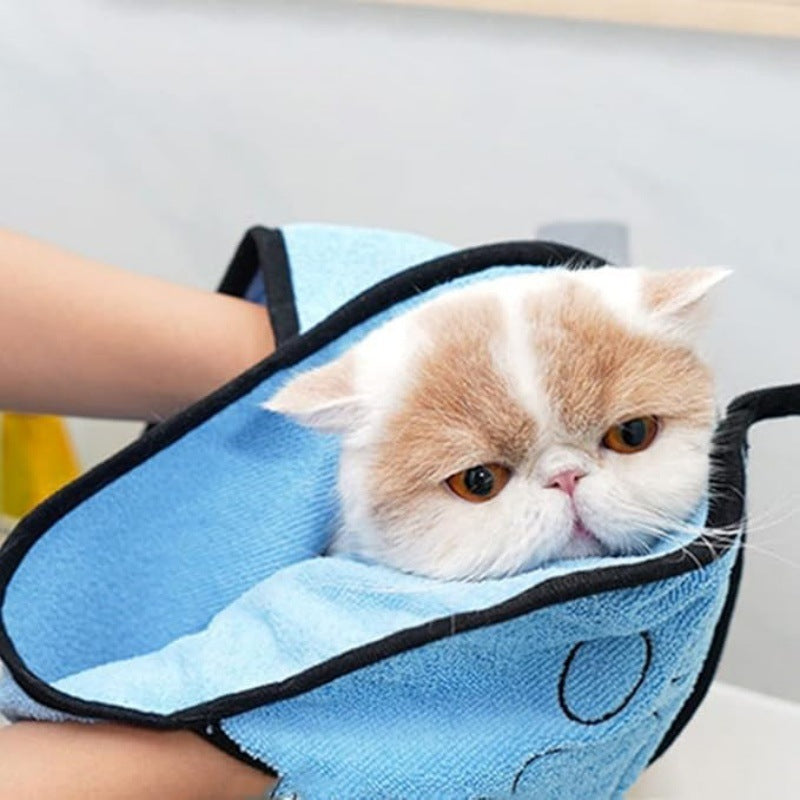 Specially Designed Pet Bath Towel Quickly Absorbs Water - Dogs or Cats