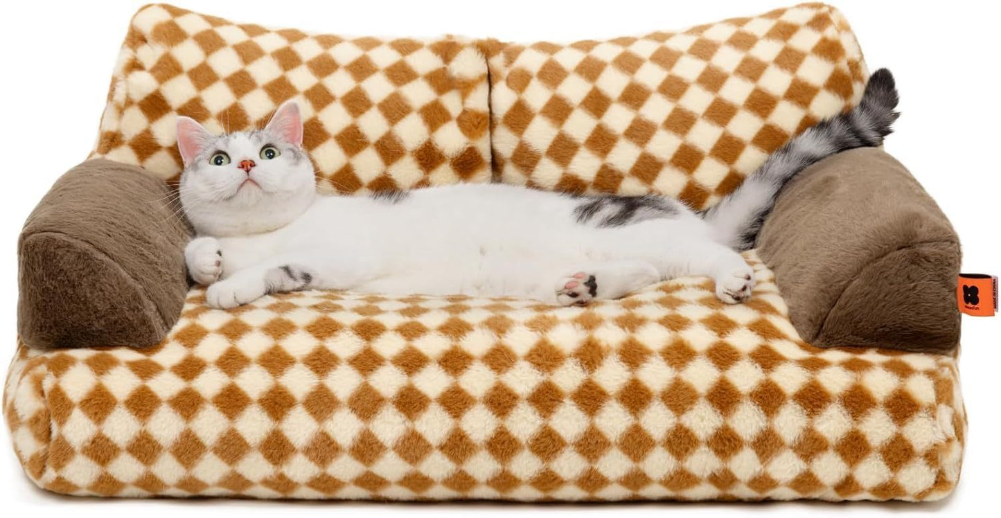 Washable Pet Bed - Fluffy Couch Small-Medium