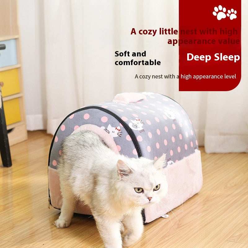 Cozy Cat Nest for Deep Sleep & Comfort - Purrfect Pet Haven