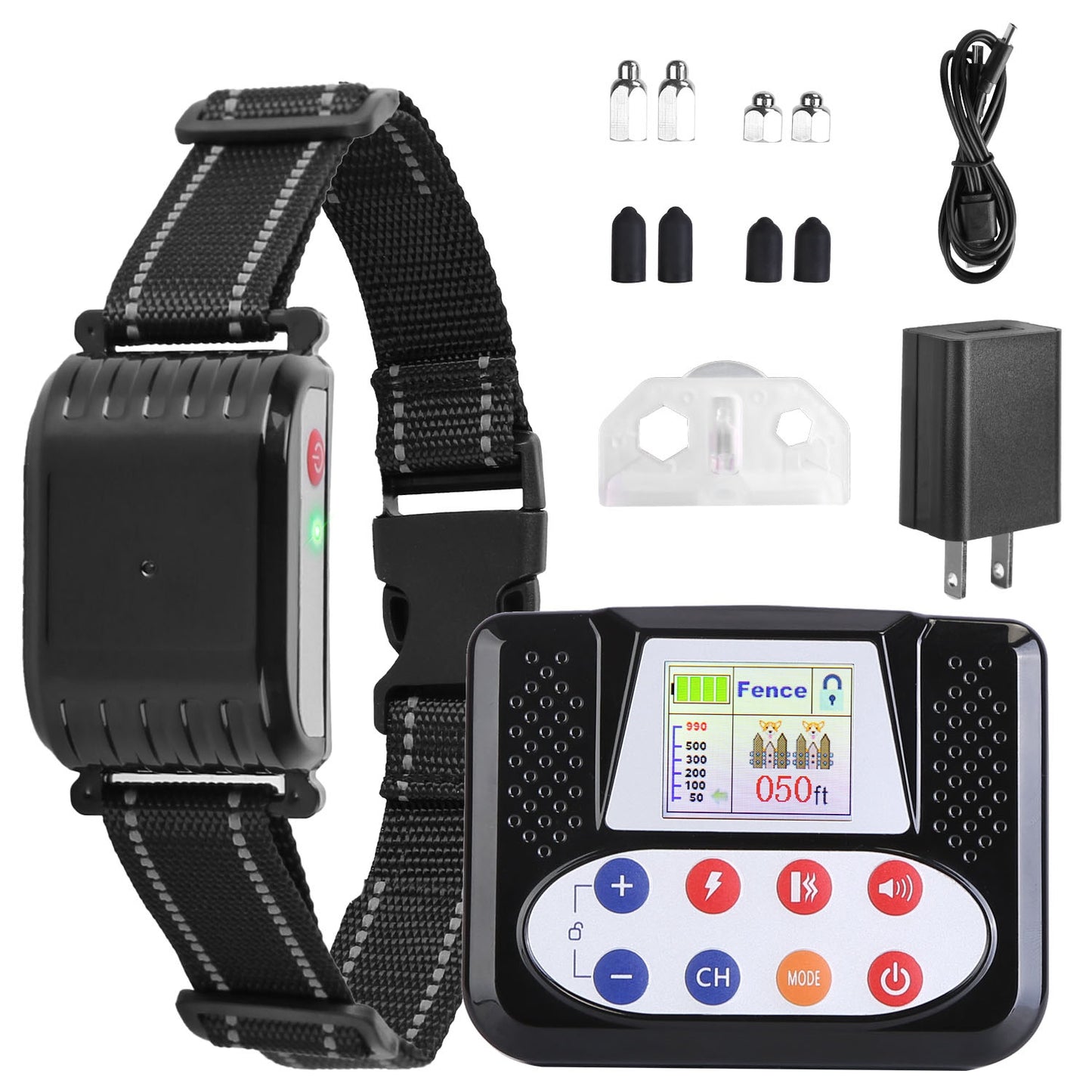 Dog Wireless Fence Training Collar - 990FT Remote with 3 Modes