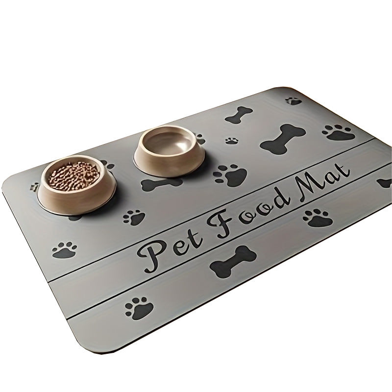 Dog Paws & Bones Pet Absorbent Non-slip Feeding Placemat