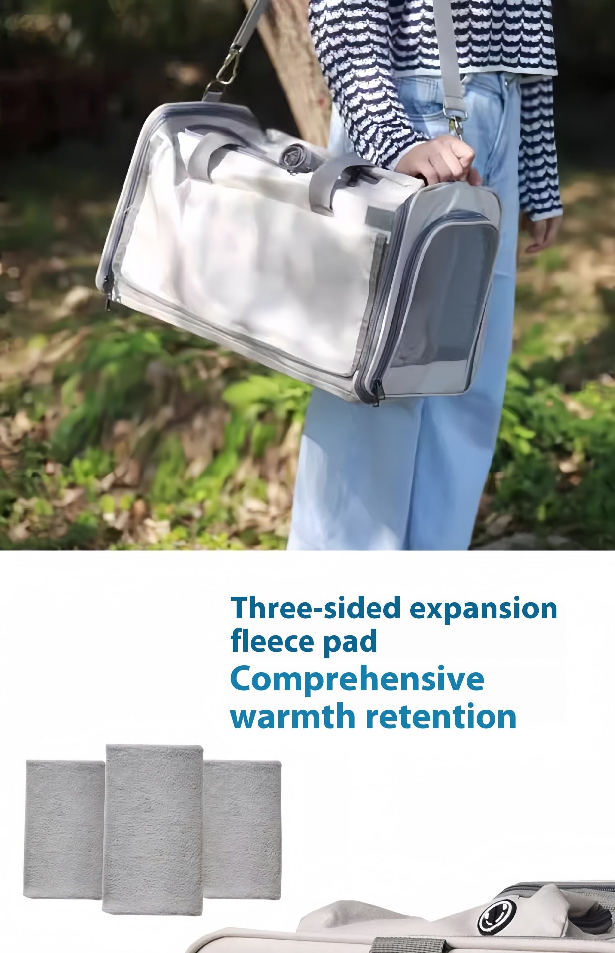 Portable Pet Carrier for Cats and Small Dogs - Breathable Travel Backpack