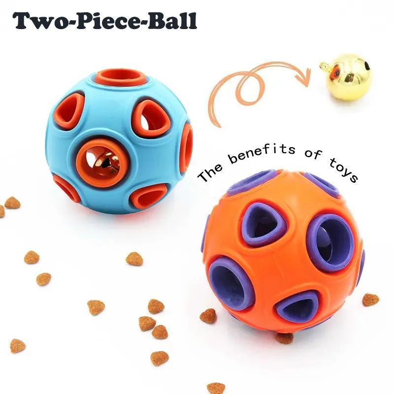 Jingle Ball 2-Pack - Rubber Fetch Toys for Puppies & Dogs - Purrfect Pet Haven