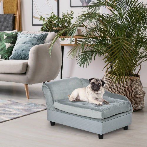Luxury Small Dog Bed - Hidden Storage