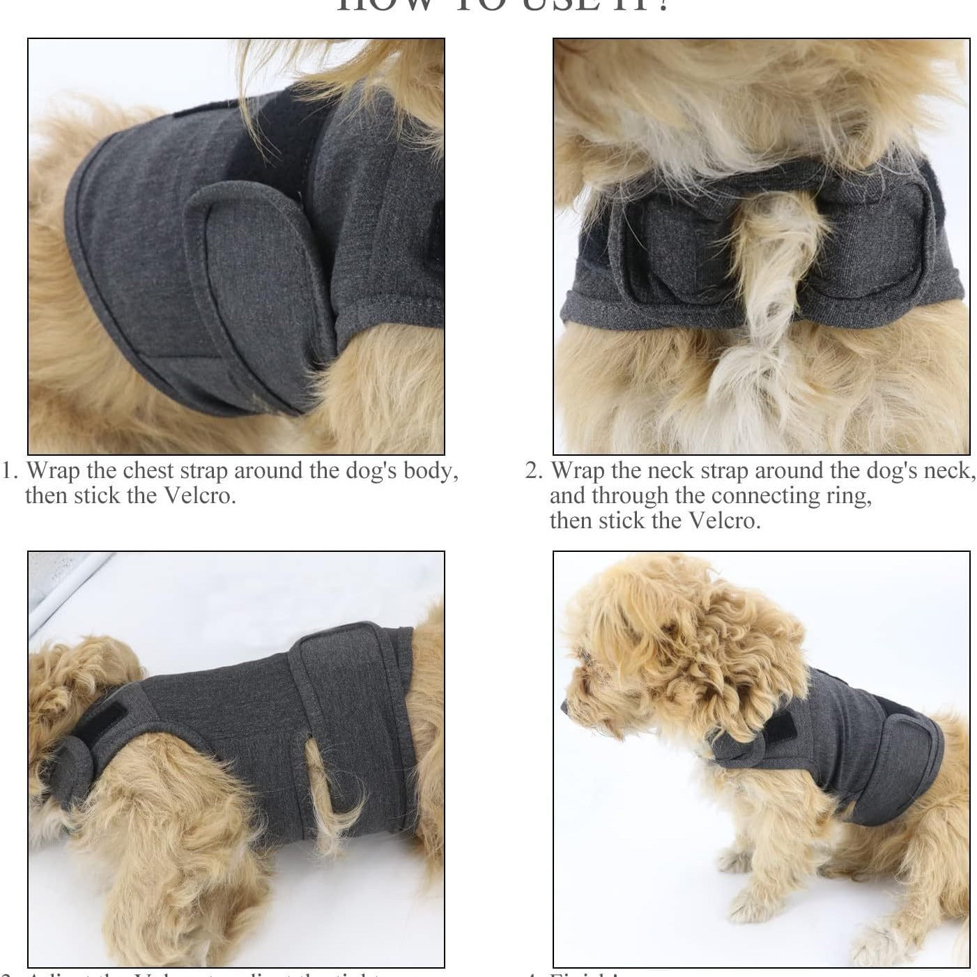 Dog Anxiety Jacket - Breathable Thunder Vest
