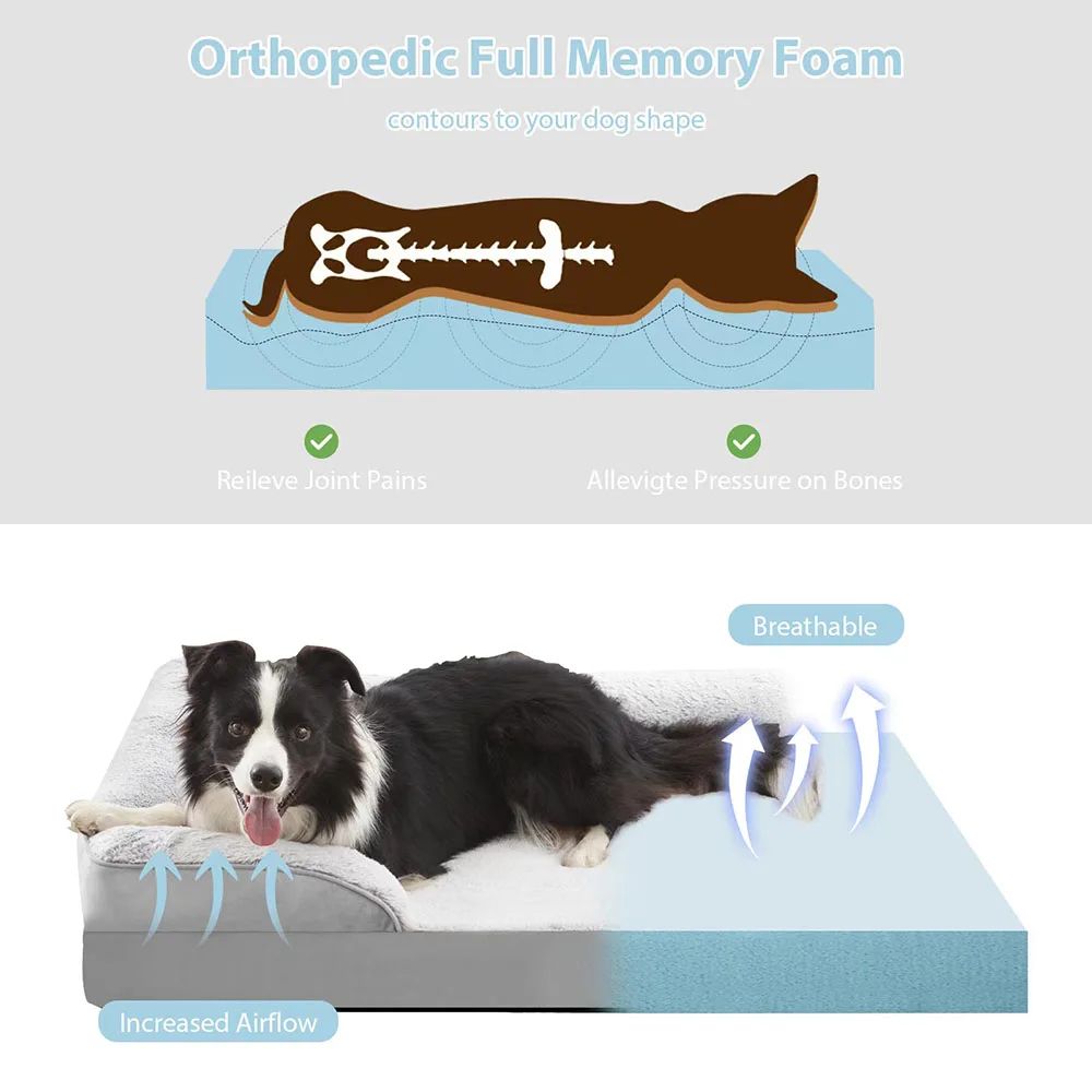 Waterproof Pet Bed - Medium Large Dogs Cats
