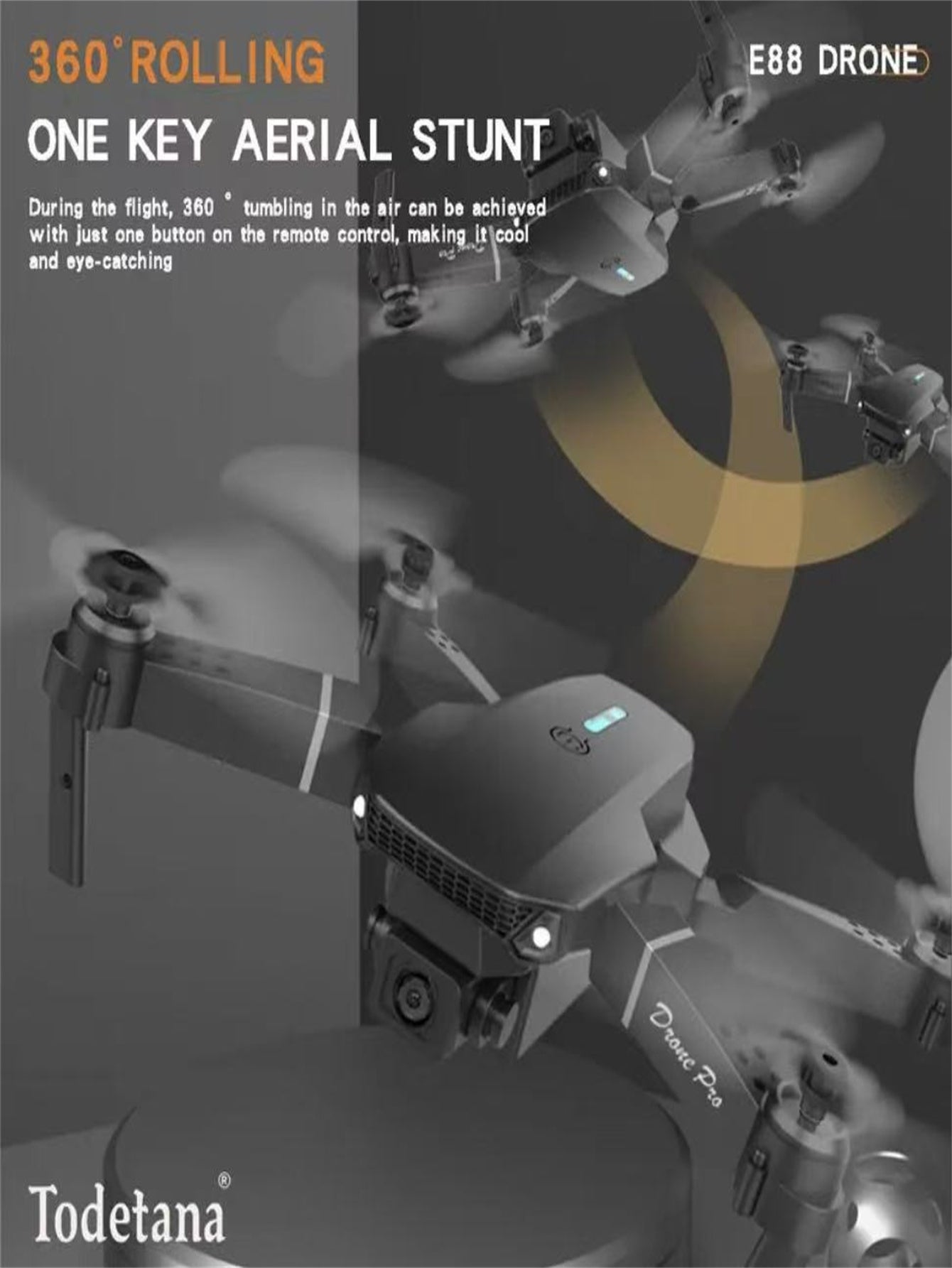 E88 Smart Pet Photography Drone - Foldable RC Camera Drone
