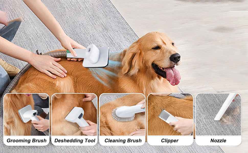 Complete Pet Grooming Kit for Heavy Shedding Dogs - Vacuum - Purrfect Pet Haven