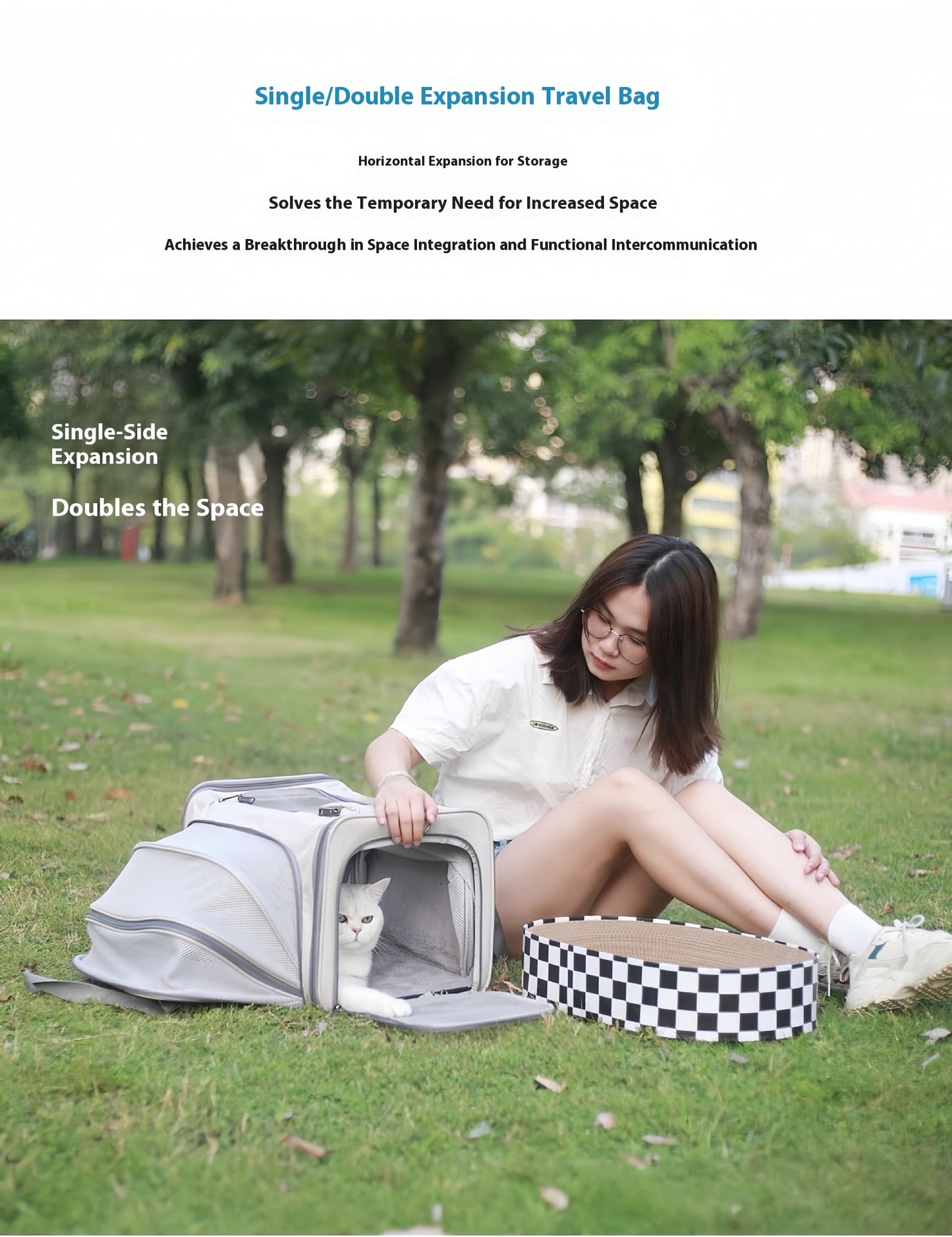 Portable Pet Carrier for Cats and Small Dogs - Breathable Travel Backpack