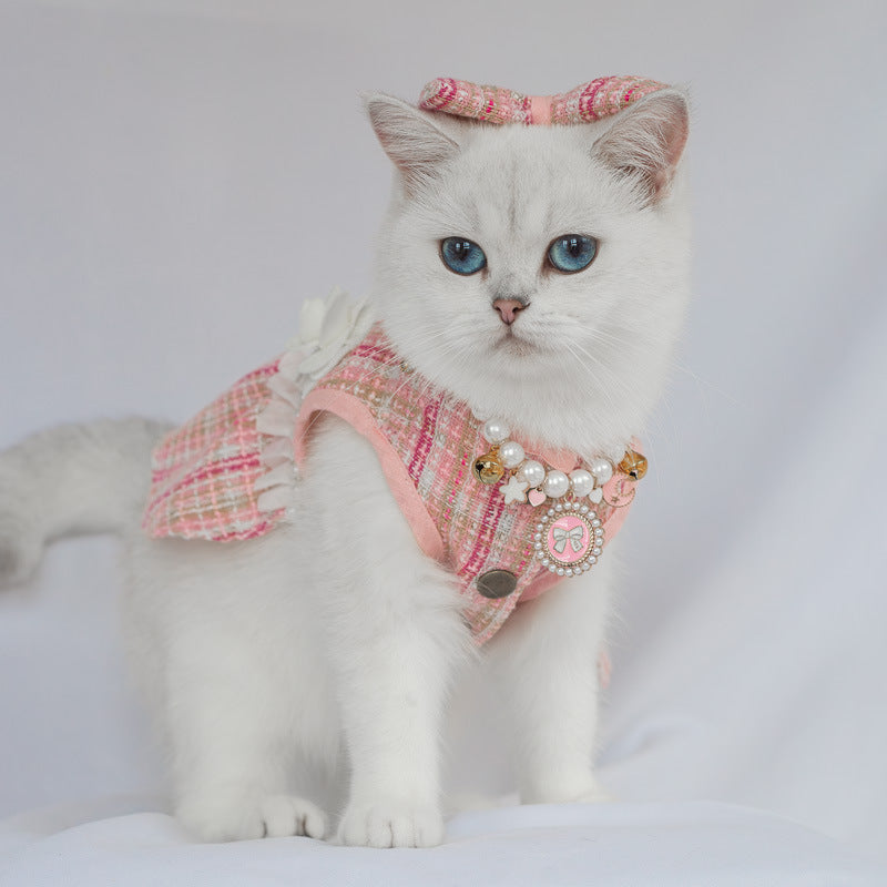 Pet Skirt Cat Fashion Cute Dress