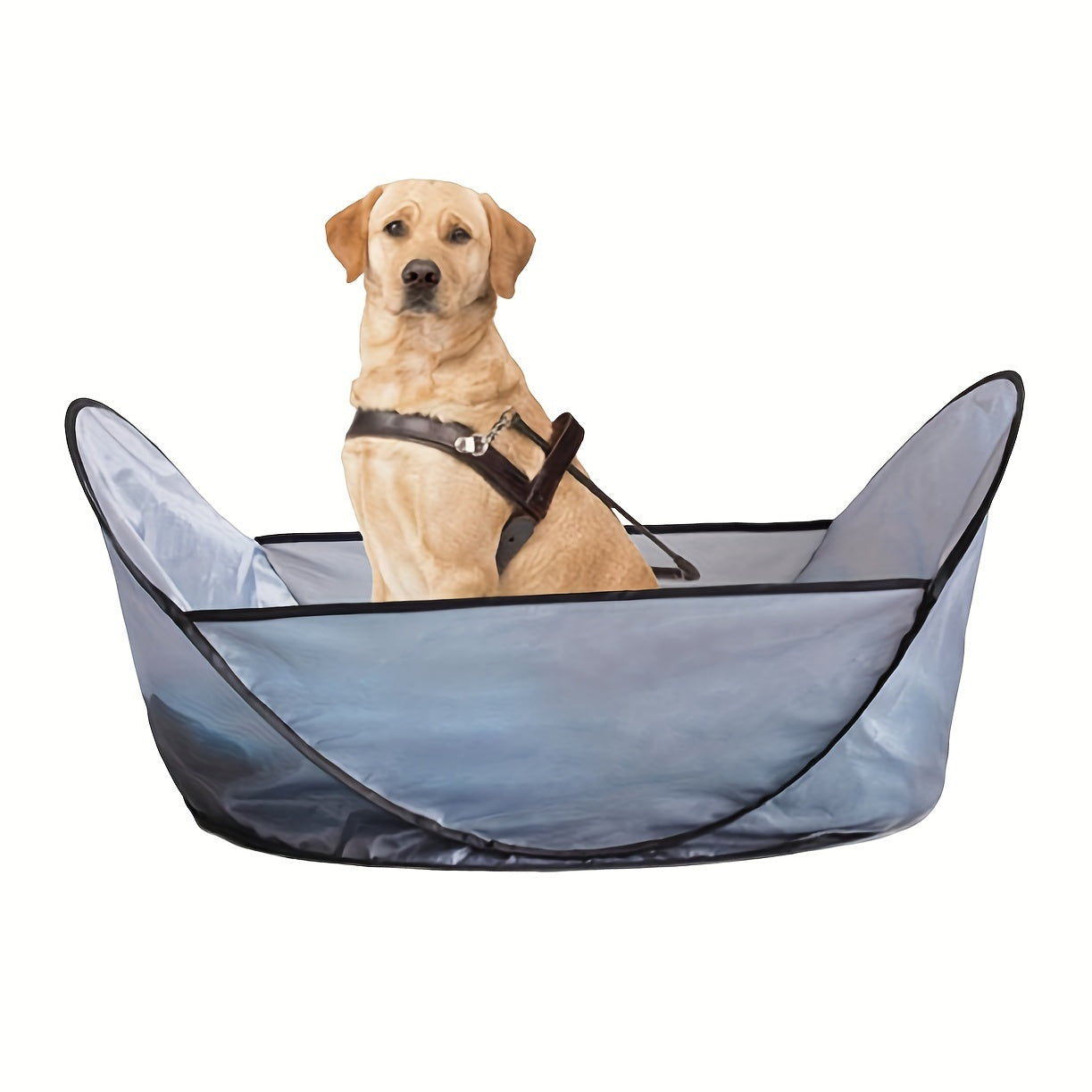 Wefulfil pet hair catcher cape car seat cover hammock with Labrador dog sitting for travel protection